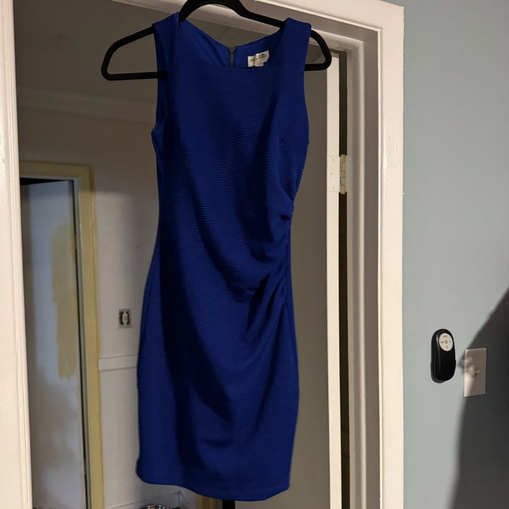 Blue work dress